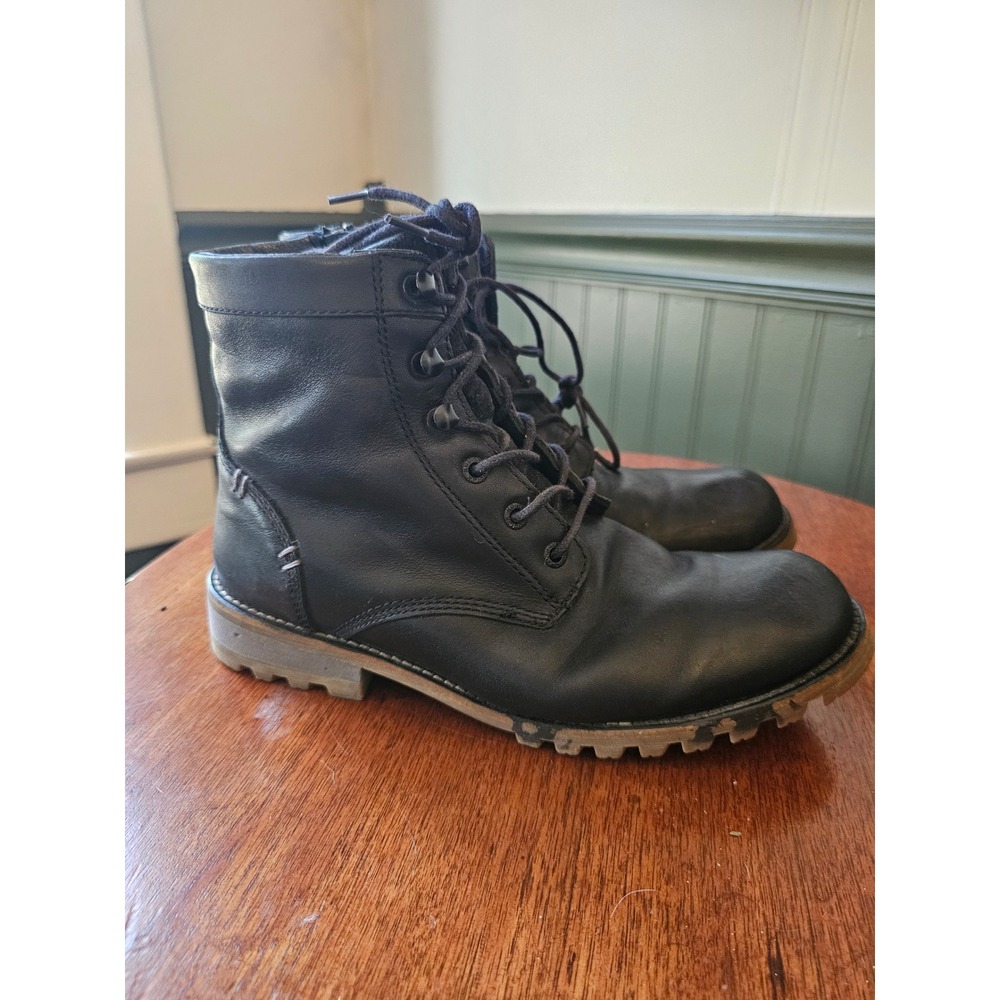 Kodiak Canada Womens mahone Waterproof Leather Combat Boots Black‎ Size 9 3M